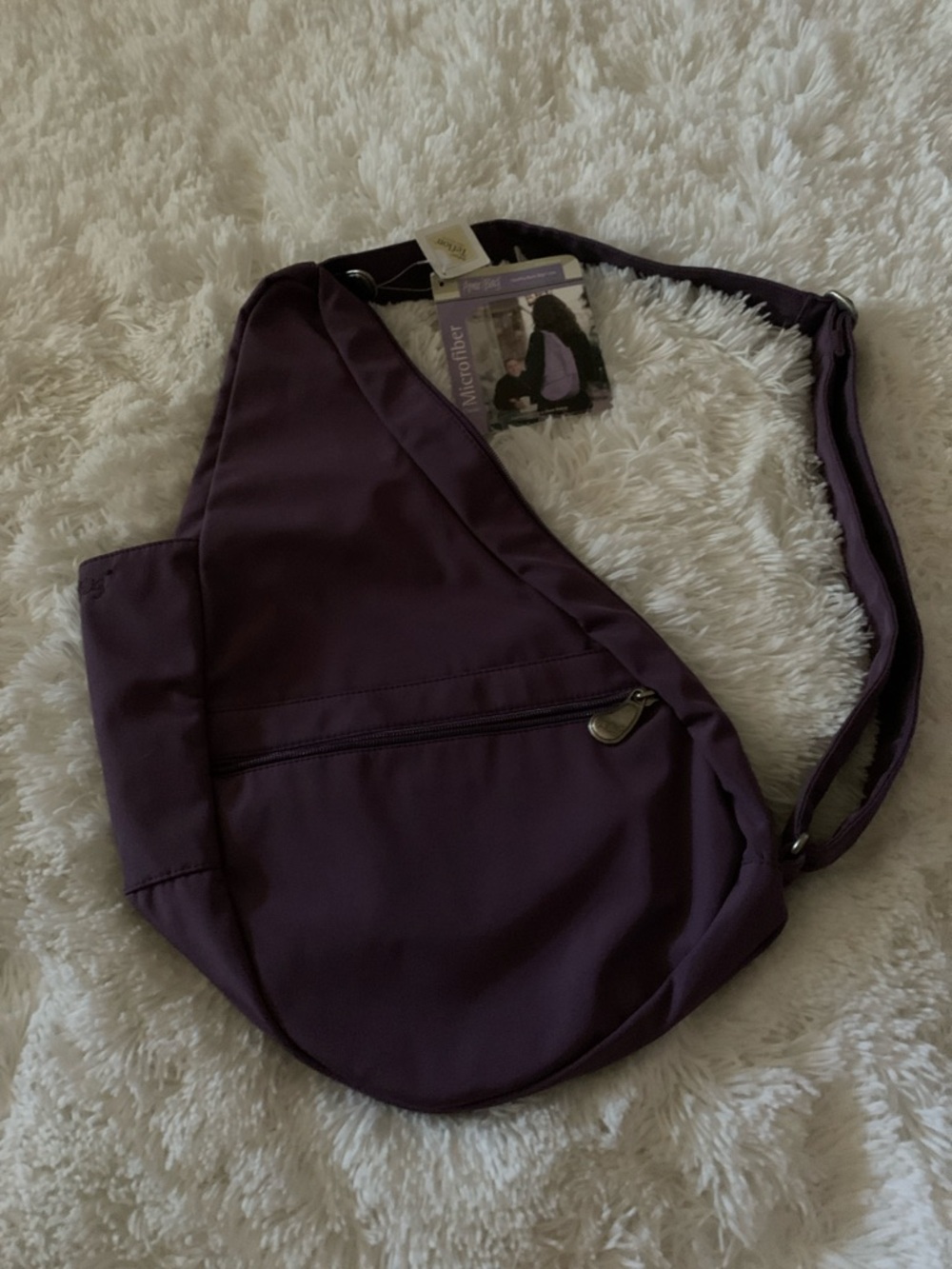 Everyday Purple Sling Backpack - Lightweight Hands-Free Carry